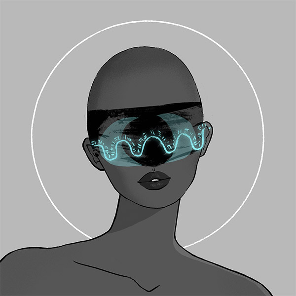 a mage-glass-moon mask fit for a witch