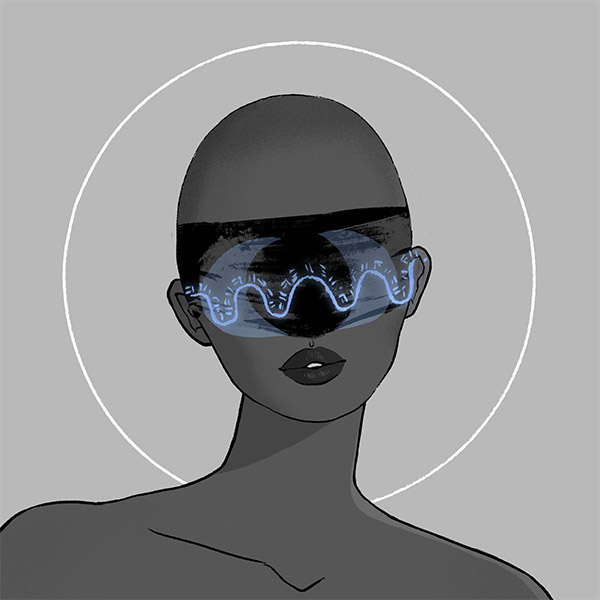 a mage-glass-moon mask fit for a witch